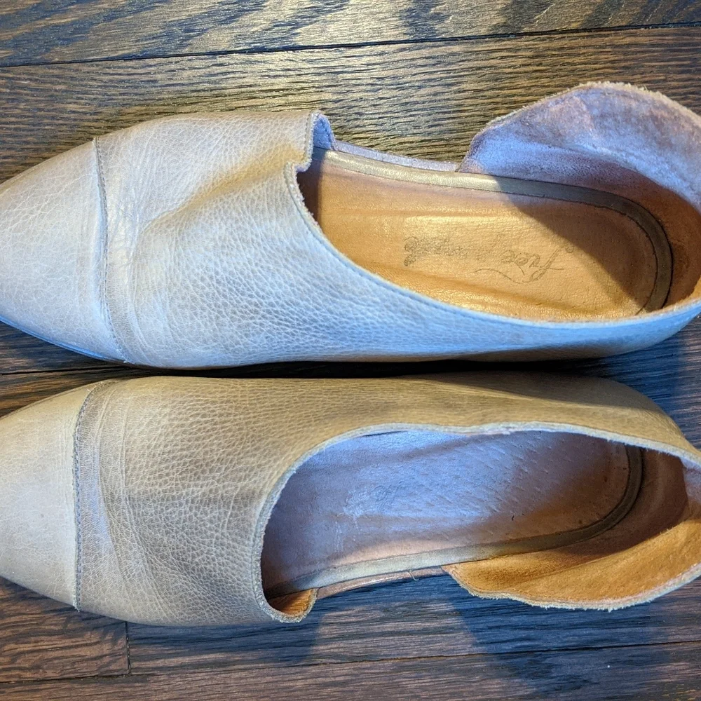 Free People Womens Royale Flats taupe size 39 - Picture 3 of 4